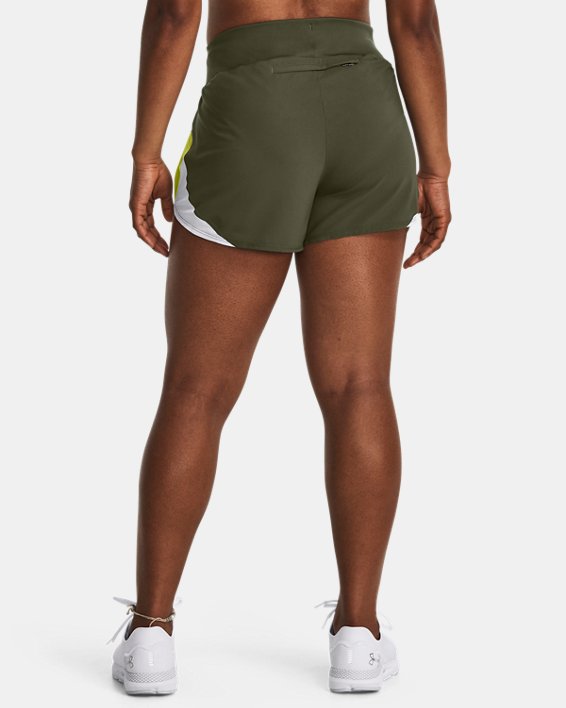 Shorts con cintura alta UA Fly-By Elite para mujer, Green, pdpMainDesktop image number 1